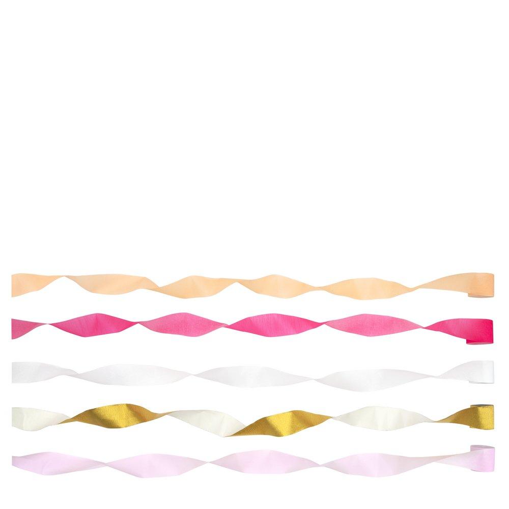 Pink Crepe Paper Streamers By Meri Meri